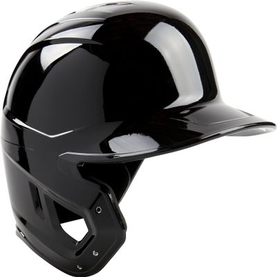 Rawlings | MACH Single Ear Batting Helmet | Left Hand Batter | Medium | Black