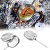 Cyellon US Military Mess Kit,Stainless Steel Camping Lunch Box with Handle,Tray Frying Pan Portable for Outdoor Camping Hiking Picnic BBQ Beach Traveing, Silver view 3