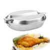 Cyellon US Military Mess Kit,Stainless Steel Camping Lunch Box with Handle,Tray Frying Pan Portable for Outdoor Camping Hiking Picnic BBQ Beach Traveing, Silver view 4