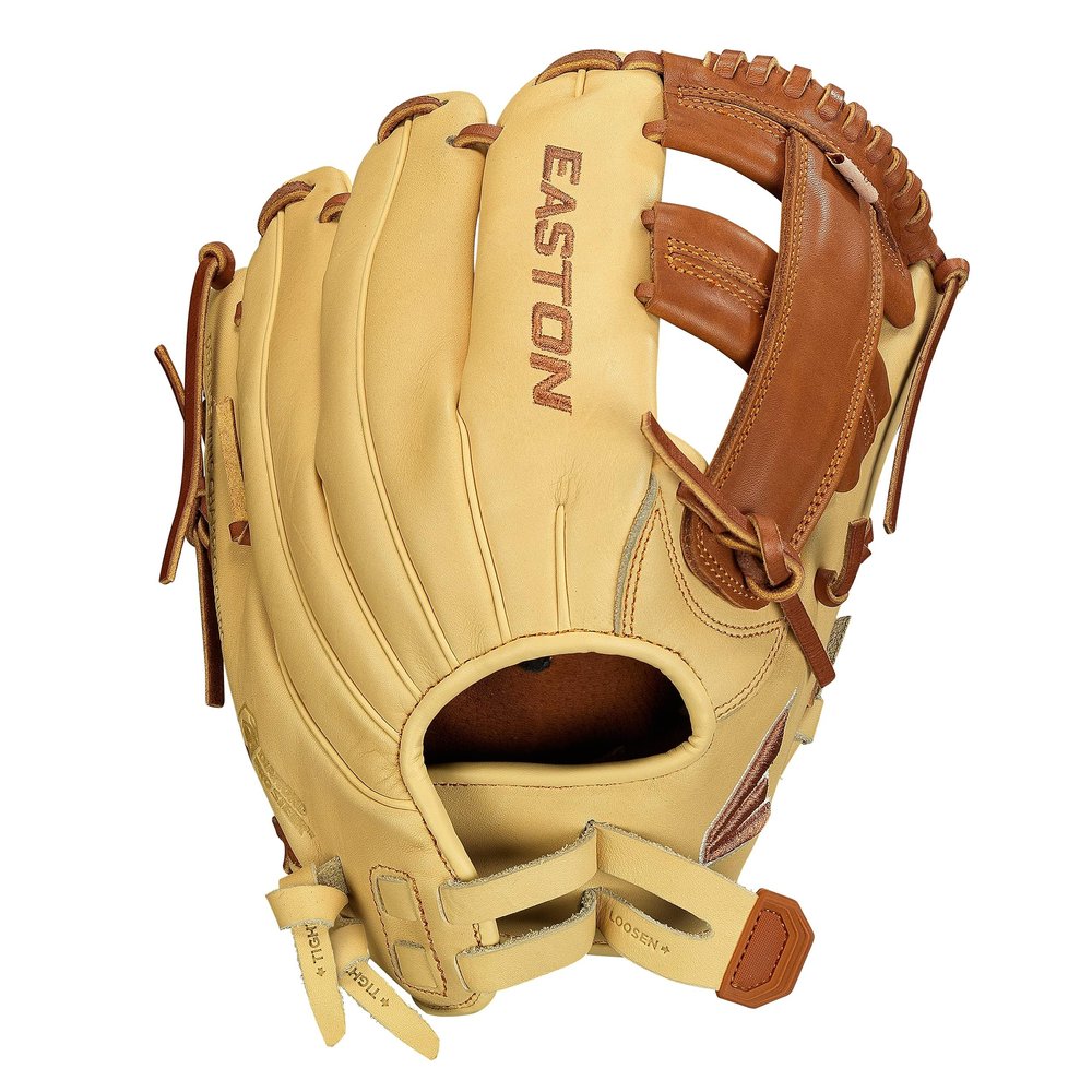 Easton | ELITE SERIES Fastpitch Softball Glove | Morgan Stuart Model | 11.5" | Single Post Web | Left Hand Throw | Blonde / Tan