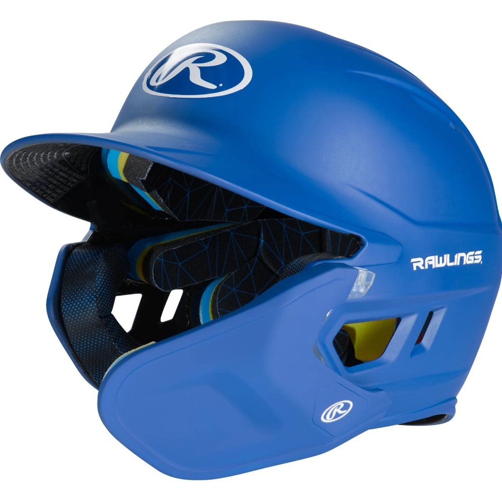 Rawlings | MACH ADJUST Batting Helmet with Extension Flap | Right Hand Batter | Senior (6 7/8" - 7 5/8") | Matte Royal