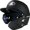 Rawlings | MACH ADJUST Batting Helmet with Extension Flap | Right Hand Batter | Junior (6 3/8" - 7 1/8") | Matte Black view 1