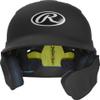 Rawlings | MACH ADJUST Batting Helmet with Extension Flap | Right Hand Batter | Junior (6 3/8" - 7 1/8") | Matte Black view 2