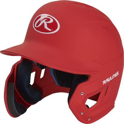 Rawlings | MACH ADJUST Batting Helmet with Extension Flap | Left Hand Batter | Senior (6 7/8" - 7 5/8") | Matte Scarlet