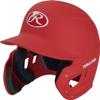 Rawlings | MACH ADJUST Batting Helmet with Extension Flap | Left Hand Batter | Senior (6 7/8" - 7 5/8") | Matte Scarlet view 1