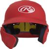 Rawlings | MACH ADJUST Batting Helmet with Extension Flap | Left Hand Batter | Senior (6 7/8" - 7 5/8") | Matte Scarlet view 2