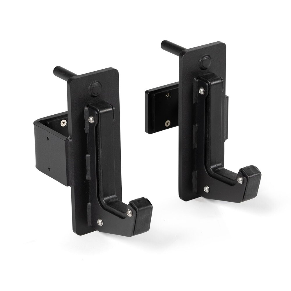 Titan Fitness X-3 Series Sandwich J-Hooks, UHMW Plastic, J-Hook Style Rack Mounted, 1,100 LB Capacity