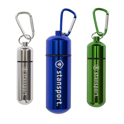 Stansport Aluminum Storage Capsule - Assorted 3-Pack