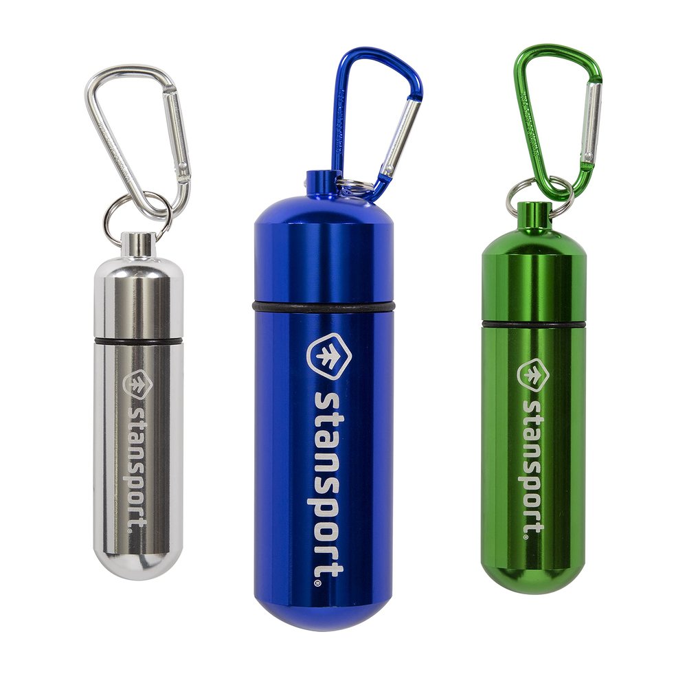 Stansport Aluminum Storage Capsule - Assorted 3-Pack