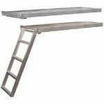5 Step Tritoon Under Deck Pontoon Boat Ladder IHY-5