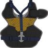 Rawlings | RENEGADE 2.0 Catcher's Set | Baseball | NOCSAE Certified | Youth Ages 12 and Under | Navy/Silver view 3