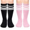 Girls Knee High Soccer Socks - Kids Toddler Baby Tube Socks view 1