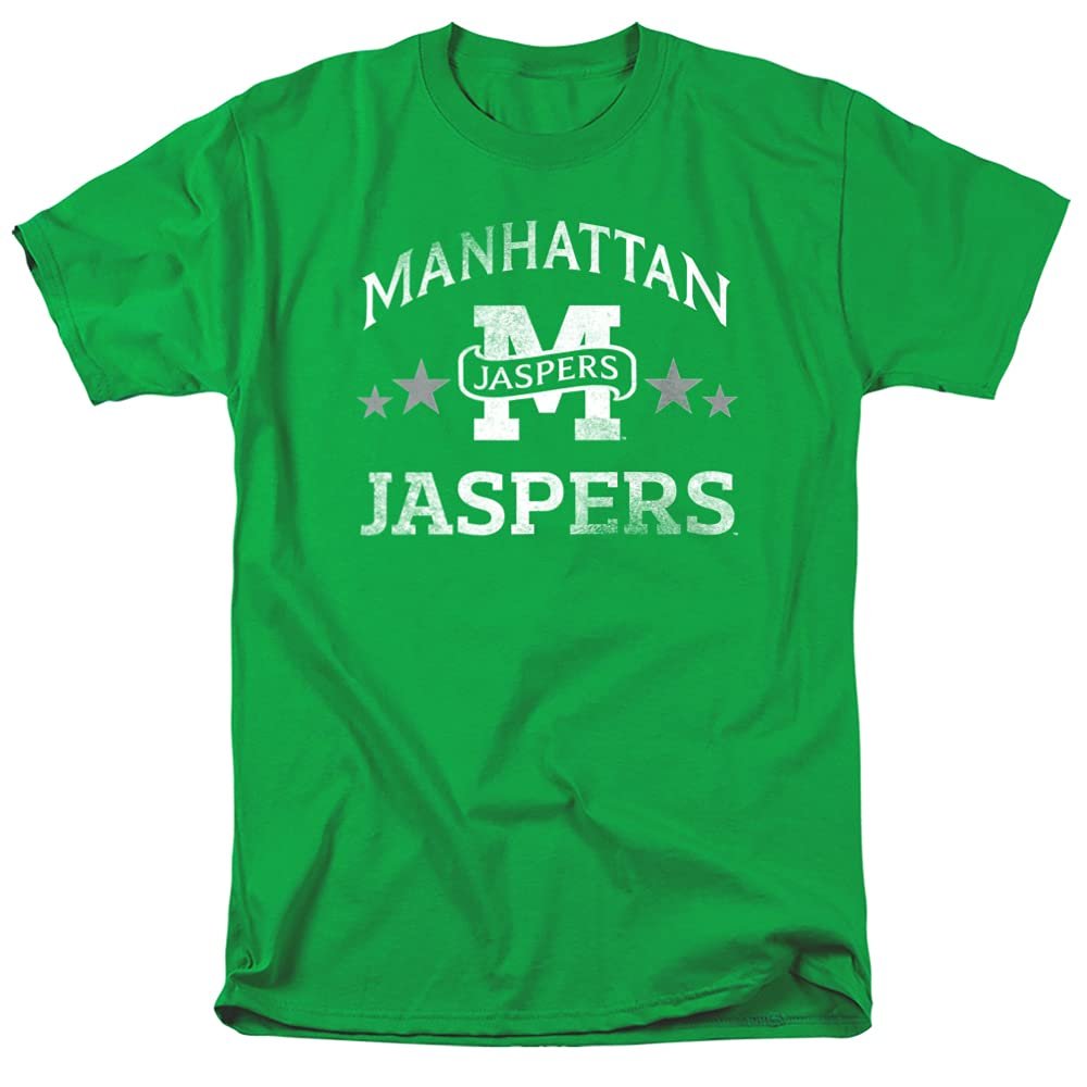 Manhattan College Official Jaspers Unisex Adult T-Shirt, Kelly Green, 4X-Large