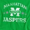 Manhattan College Official Jaspers Unisex Adult T-Shirt, Kelly Green, 4X-Large view 2