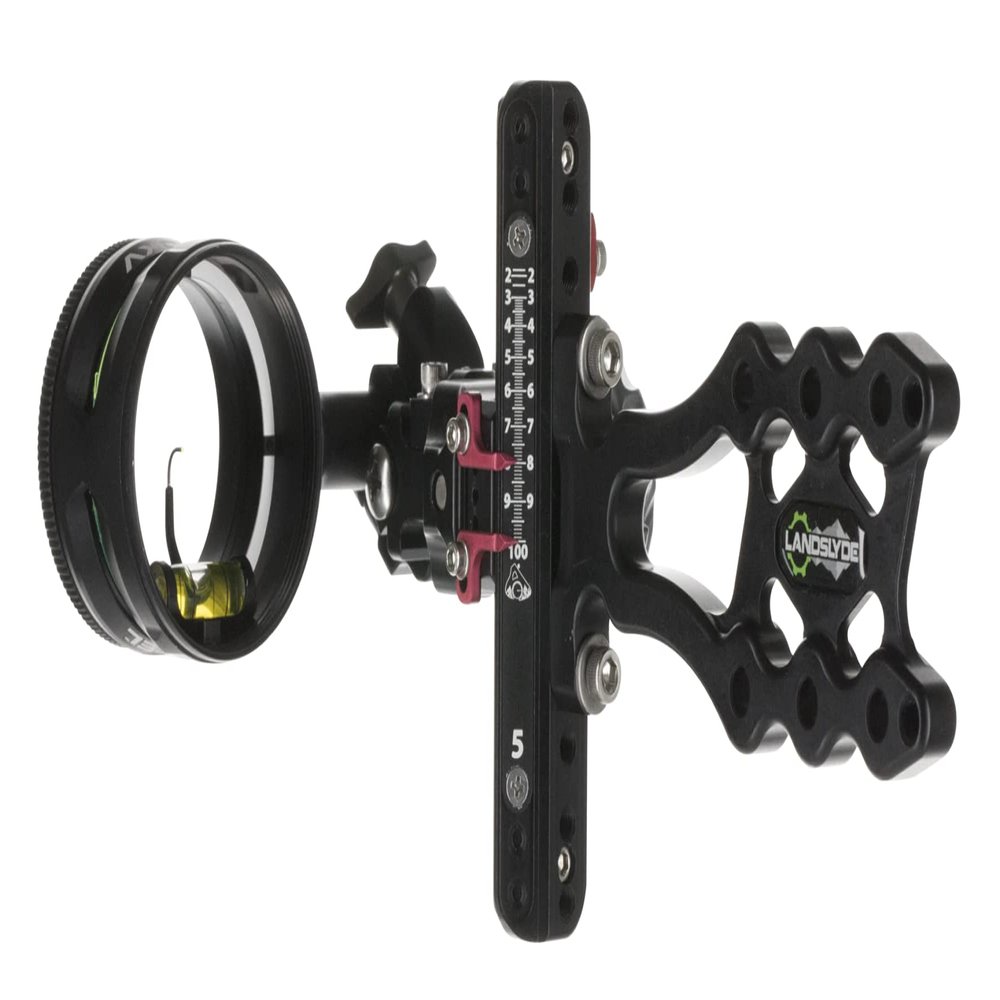 Axcel LANDSLYDE Slider Sight - Non-Dampened - with AV-31 Scope - Single Pin - .019 Blue Fiber - Black Sight