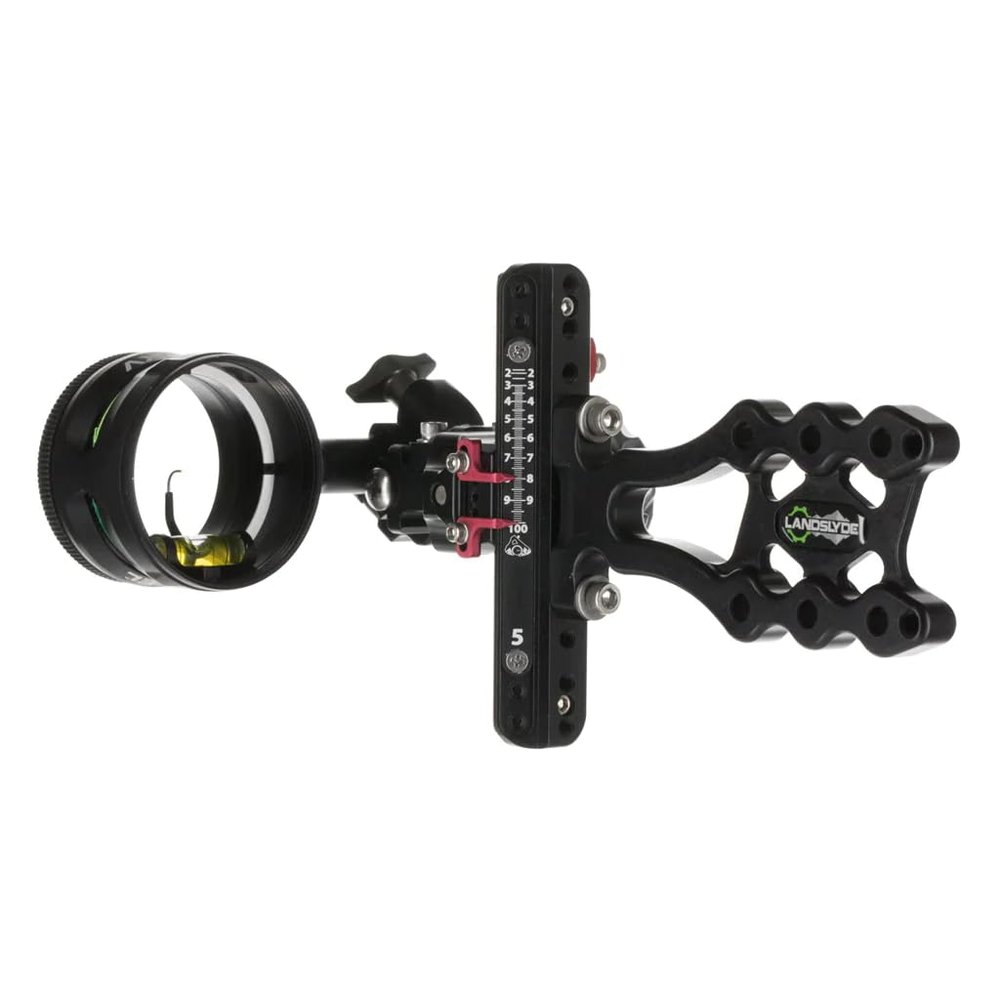 Axcel LANDSLYDE Slider Sight - Non-Dampened - with AV-41 Scope - Single Pin - .019 Green Fiber - Black Sight