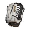 Wilson 2022 A1000 T125 12.5" Fastpitch Outfield Glove - Right Hand Throw, White/Black/Metallic Gold view 2
