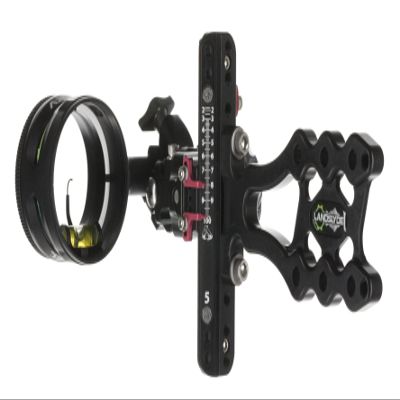 Axcel LANDSLYDE Slider Sight - Non-Dampened - with AV-31 Scope - Single Pin - .019 Green Fiber - Black Sight