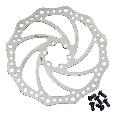 Boenoea Bicycle Disc Brake Rotor 140mm 160mm 180mm 203mm Bike Rotors with 6 Bolts for MTB Mountain Road Bikes BMX