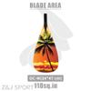 Z&J SPORT Outrigger Canoe Paddle Wooden Shaft, Tahiti Style Hybrid OC Paddle with Graphics Carbon Blade, Durable OC Paddle for Waka AMA, vaa, Bent Shaft & 12 Degree Blade (FY04,47") view 2
