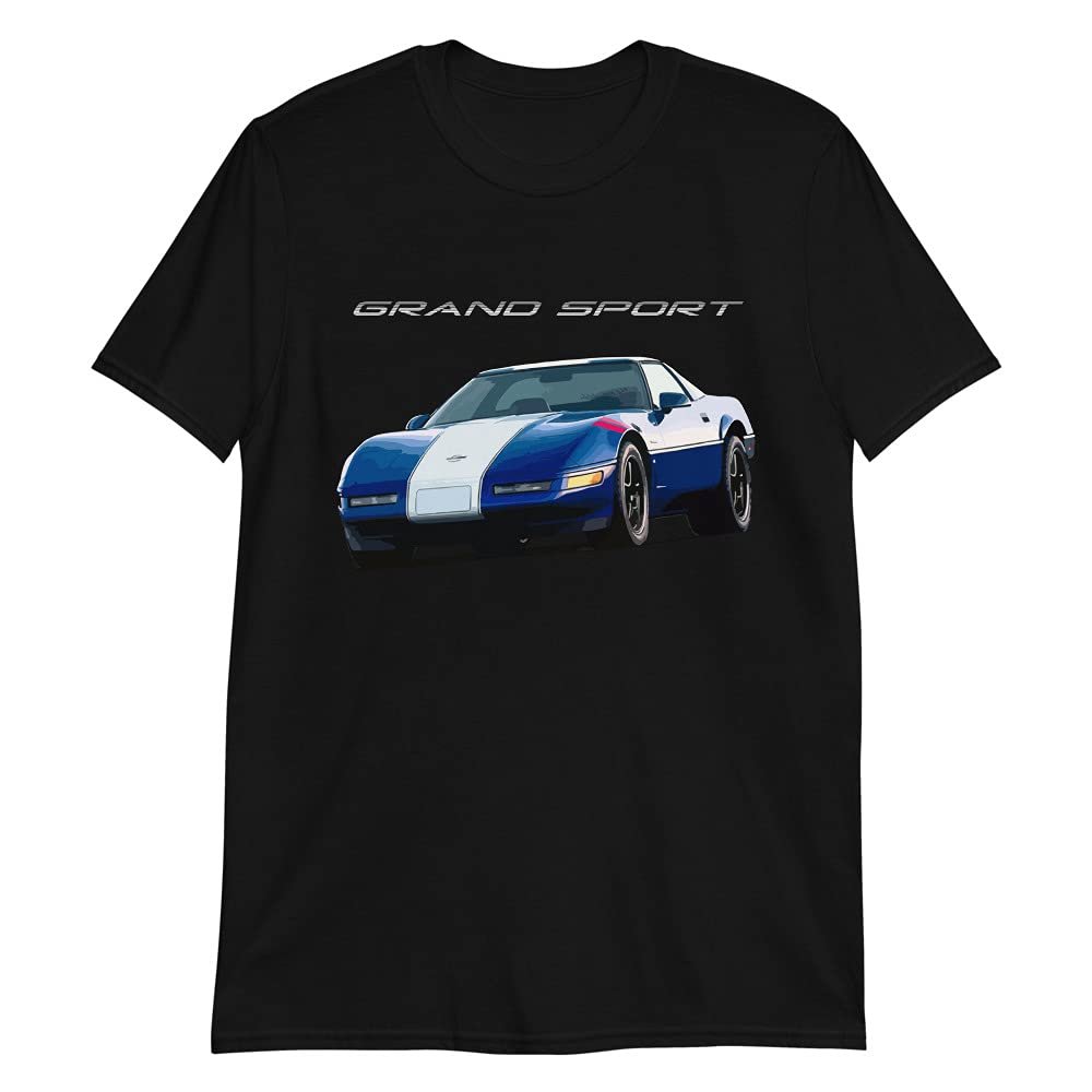 JG Infinite 1996 Chevy 'Vette Grand Sport C4 Vette Short-Sleeve Unisex T-Shirt Black