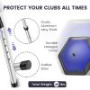 ToVii Golf Stiff Arm Club Protector, Sturdy Aluminum Alloy Golf Travel Bag Support Rod and Thickened Hexagon Support Top, Premium Golf Stiff Arm Travel Support System Protector Clubs (Blue) view 2