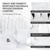 Amy Sport Mens Golf Gloves Pair Both Hands Left and Right Rain Grip Weathersof No Sweat All Weather Grips Soft Comfortable Breathable (White, Medium) view 3