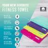 FaceSoft Eco Friendly Gym Towel for Working Out - Soft and Absorbent Cotton Exercise Towel - No Synthetic Microfibers or Plastics - Sweat Towel for Gym, Fitness, Sports, Yoga - Yellow - 1 Pc view 2