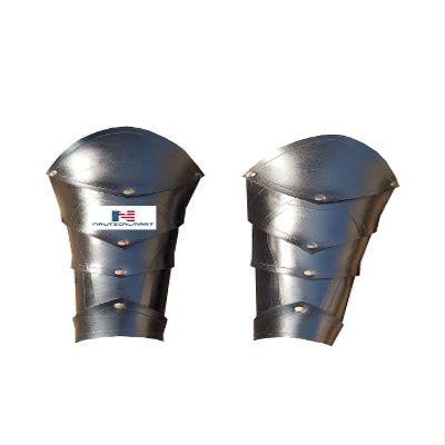 Nautical-Mart Medieval Leg Armor Leather Greaves Halloween Costume
