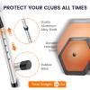 ToVii Golf Travel Bag Support Rod, Adjustable Golf Travel Bag Support System Aluminum Alloy Golf Bag Support Pole and Durable ABS Anti-Impact Support Cover Golf Club Protector Pole (Orange) view 2