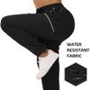 Cakulo Cargo Hiking Pants Women Summer Golf Travel Camping Work Waterproof Rain Quick Dry Light Weight Stretchy Pants Pockets Black M view 4
