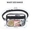 Clearworld Clear Fanny Pack for Women Men, Stadium Approved Waist Pack with Adjustable Strap,Fashion Belt Bag for Festival, Games,Travel and Concerts view 2