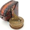 Engraved Sundial compass WITH LEATHER CASE|Antique compass|British European Style Nostalgic Retro Compass,Outdoor Compass,Baptism Gifts,Birthday,Mothers Day (SO YOU ALWAYS FIND YOUR WAY BACK TO ME) view 4