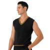 Alvivi Mens Casual Stretchy Sleeveless V-Neck Knitted Vest Tank Top Fall Winter Cardigan Waistcoat Yellow Small view 4