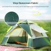 Ergocar Camping Tent 210T Oxford Cloth Waterproof Windproof Dome Adults Tent, 2-3 Man Ultraligh Ventilated 2 Doors Portable Pop up Tent for Family Long Trip, Hiking & Fishing-Blue view 4