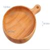 Captain Stag UP-2681 Wooden Tableware, Tableware, Curry Plate, Plate with Handle, 6.7 inches (17 cm), Wood Breast, Natural, Product Size (Approx.): Outer Diameter 6.7 x Length 9.1 x Height 1.2 inches (170 x 230 x 30 mm) view 3