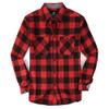 Alex Vando Mens Button Down Shirts Regular Fit Long Sleeve Casual Plaid Flannel Shirt,Black/Red,XXL view 1