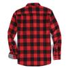 Alex Vando Mens Button Down Shirts Regular Fit Long Sleeve Casual Plaid Flannel Shirt,Black/Red,XXL view 4