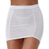 Agoky Women's Summer Casual Basic Stretchy Ruched Bodycon Pencil Tube Short Mini Skirt White One Size view 1