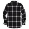 Alex Vando Mens Button Down Shirts Regular Fit Long Sleeve Casual Plaid Flannel Shirt,Black/White,S view 2