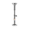 VPABES Adjustable Pedestal Table Base, 22"- 28" Height Range Round Table Base Mount 7 Adjustable Heights Aluminum Table Pedestal Stand Table Leg Base for RV Marine Boat Marine Yacht view 1
