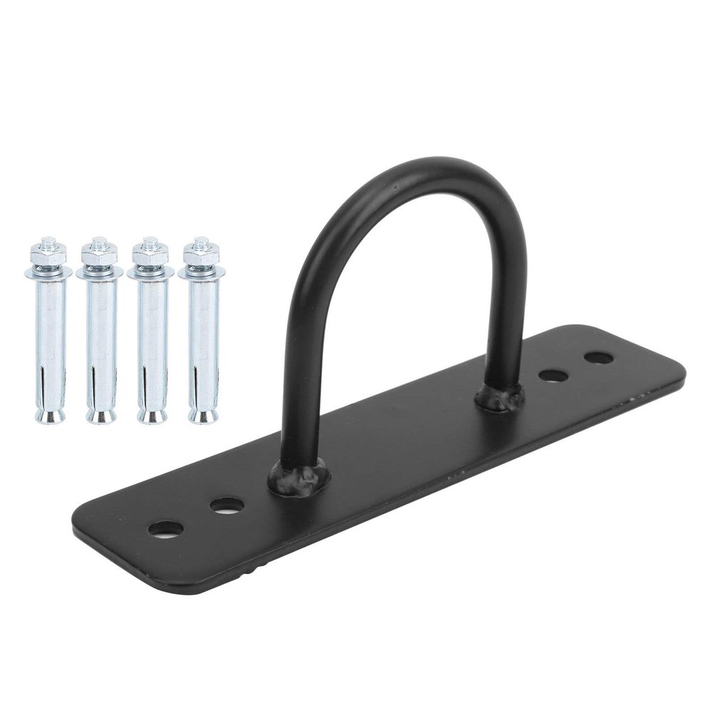 7.92in Battle Rope Wall Ceiling Mount Anchor U-Shaped Design with 4 Anchor Rope Retainer for Suspension Straps, Gymnastic Rings, Aerial Yoga Swing, Hammock, Resistance Band Strength Training