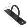 7.92in Battle Rope Wall Ceiling Mount Anchor U-Shaped Design with 4 Anchor Rope Retainer for Suspension Straps, Gymnastic Rings, Aerial Yoga Swing, Hammock, Resistance Band Strength Training view 2