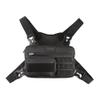 Fitdom Tactical Inspired Lightweight Running Chest Pack For Men With Built-In Phone Holder. A Sports Utility Rig Vest Made For Workouts And Outdoor (Maximum Stability, Blaack) view 1