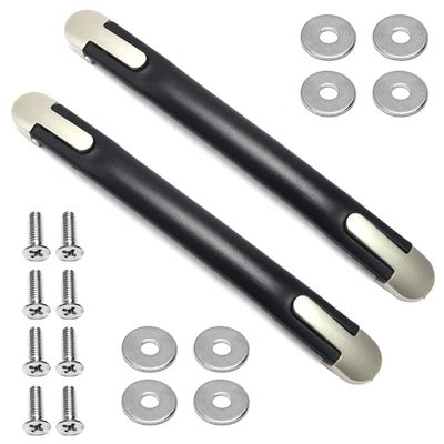 Yinpecly Luggage Handle 230x25mm(LxW Luggage Toolbox Trolley Instrument Case for Suitcase Case, Black 2Pcs