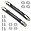 Yinpecly Luggage Handle 230x25mm(LxW Luggage Toolbox Trolley Instrument Case for Suitcase Case, Black 2Pcs view 1