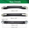 Yinpecly Luggage Handle 230x25mm(LxW Luggage Toolbox Trolley Instrument Case for Suitcase Case, Black 2Pcs view 2