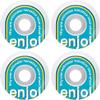 Enjoi Skateboards Helvetica Neue White/Blue Skateboard Wheels - 51mm 99a (Set of 4) view 1