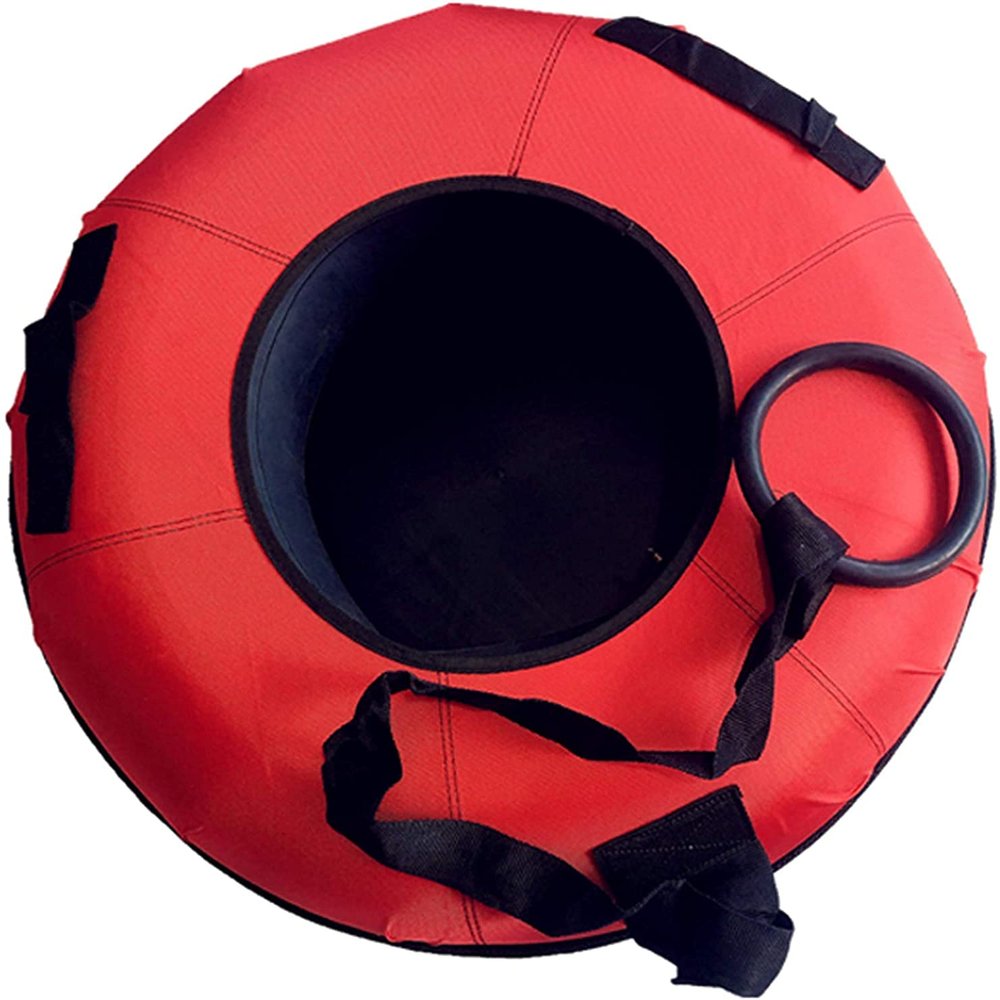 JINCAN Inflatable Sledge, Heavy Duty Freeze Resistant Inflatable Snow Sled Toboggan with Handles for Kids Winter Christmas Snow (Color : C)