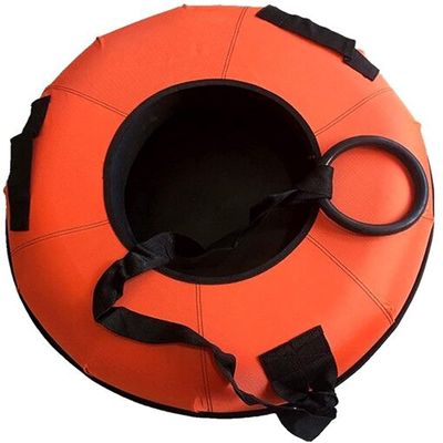 JINCAN Inflatable Sledge, Heavy Duty Freeze Resistant Inflatable Snow Sled Toboggan with Handles for Kids Winter Christmas Snow (Color : D)